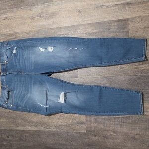 Torrid Women's Size 22T Sky High Skinny Jeans Distressed Light Wash